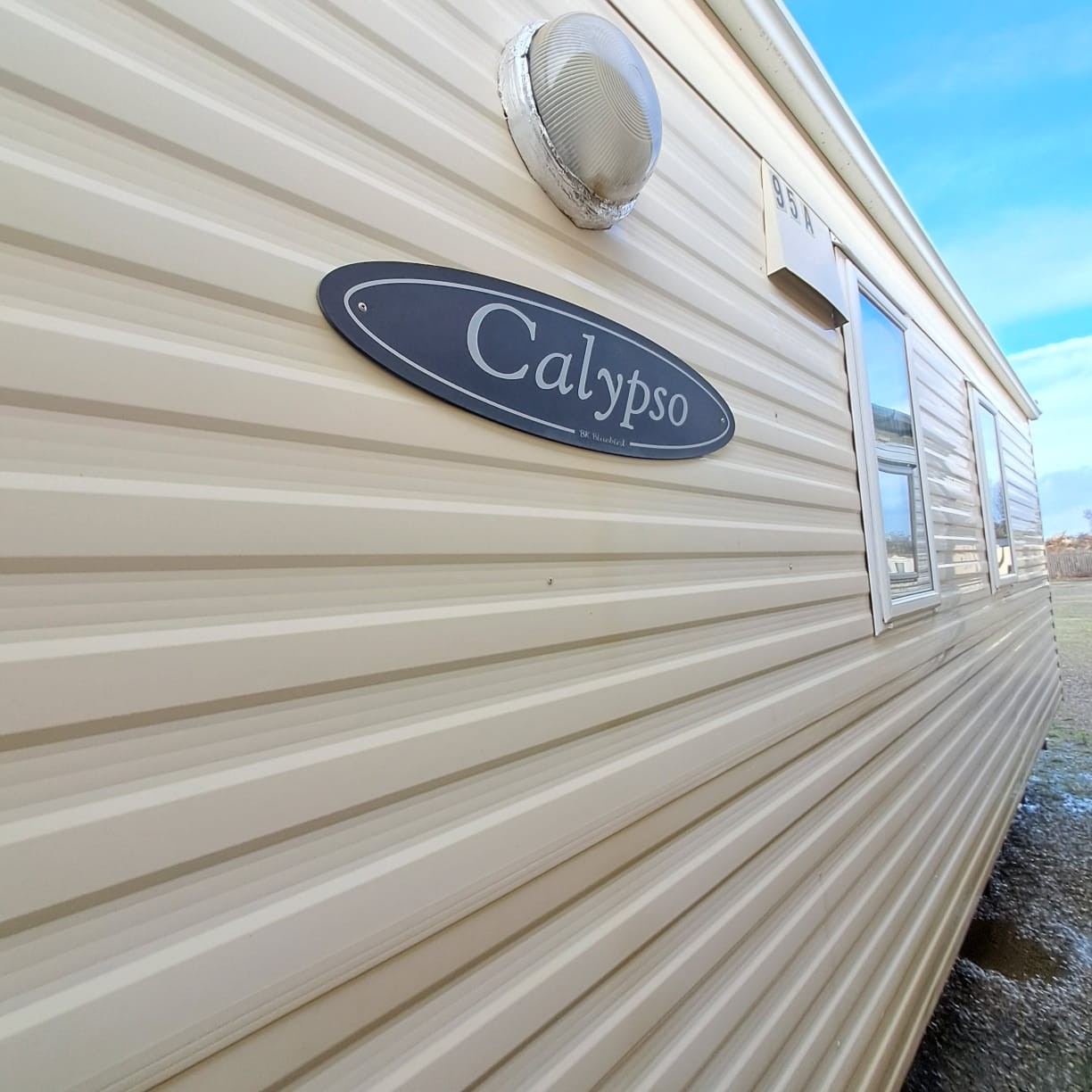 BK BLUEBIRD CALYPSO SUPER 35 X 12 WITH 2 BEDROOMS, DOUBLE GLAZING, ELECTRIC HEATING, PITCH ROOF For Sale Thumb